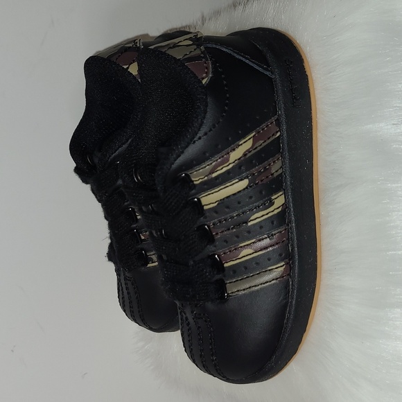 K-Swiss Black and Green Camo Low Top Sneakers US Size 5 Baby Toddler EUC - Picture 8 of 16